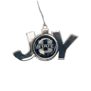 u-state metal joy ornament